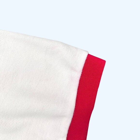 VINTAGE AMERICAN MOTORS DEALER POLO SHIRT RED WHITE & BLUE SHORT SLEEVE 2XL - Picture 4 of 5